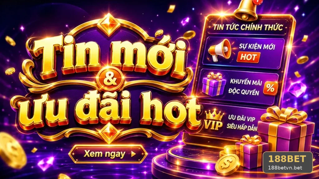Khuyến Mãi 188BET Tại 188betvn.bet: Đọc Chi Tiết Giao Diện Tin Mới, Ưu Đãi Và Điều Kiện Nhận Thưởng – Kiểm Tra Thời Hạn, Đối Tượng Áp Dụng Và Giới Hạn Nhận Thưởng Qua Góc Kiểm Chứng Theo Tên Miền