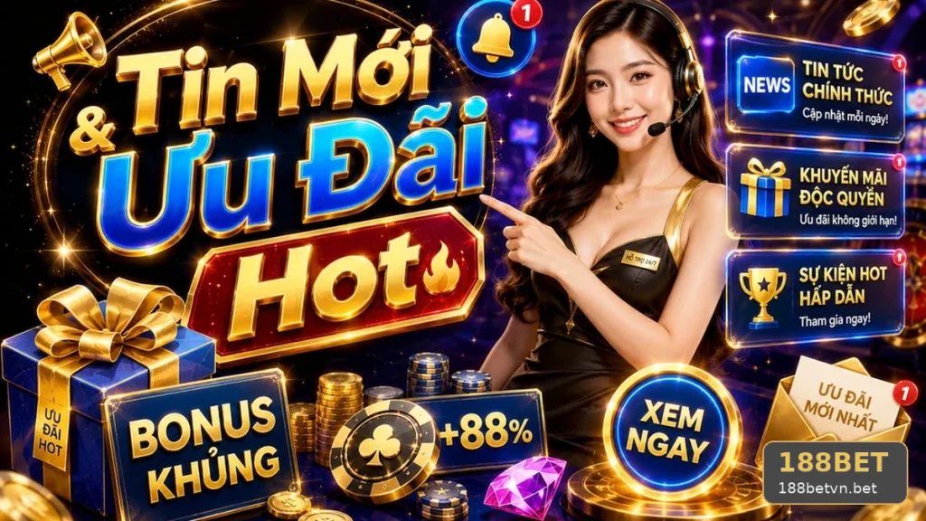 Khuyến Mãi 188BET: Đọc Chi Tiết Giao Diện Tin Mới Và Ưu Đãi – Đánh Giá Cho Người Mới Bằng Tiêu Chí Minh Bạch | Góc Kiểm Chứng Theo Tên Miền 188betvn.bet