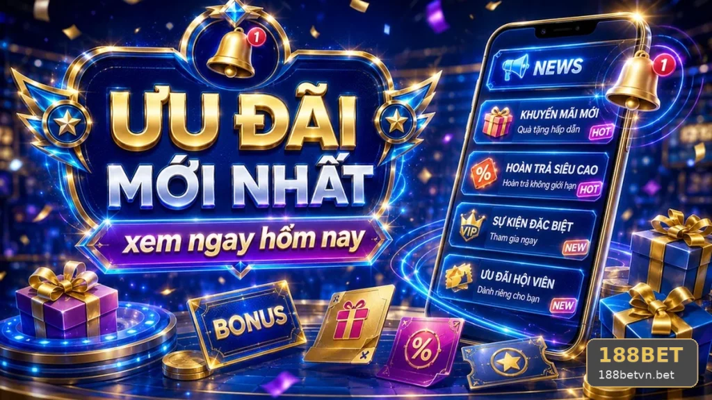 Khuyến Mãi 188BET Tại 188betvn.bet: Đối Chiếu Dữ Liệu Tin Mới, Ưu Đãi Và Quản Lý Ngân Sách Có Trách Nhiệm Qua Góc Kiểm Chứng Theo Tên Miền